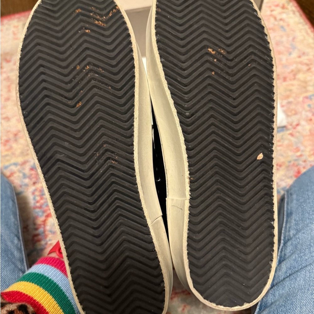 Golden Goose Hi Star Black and Silver Sneakers 39 - Picture 3 of 4